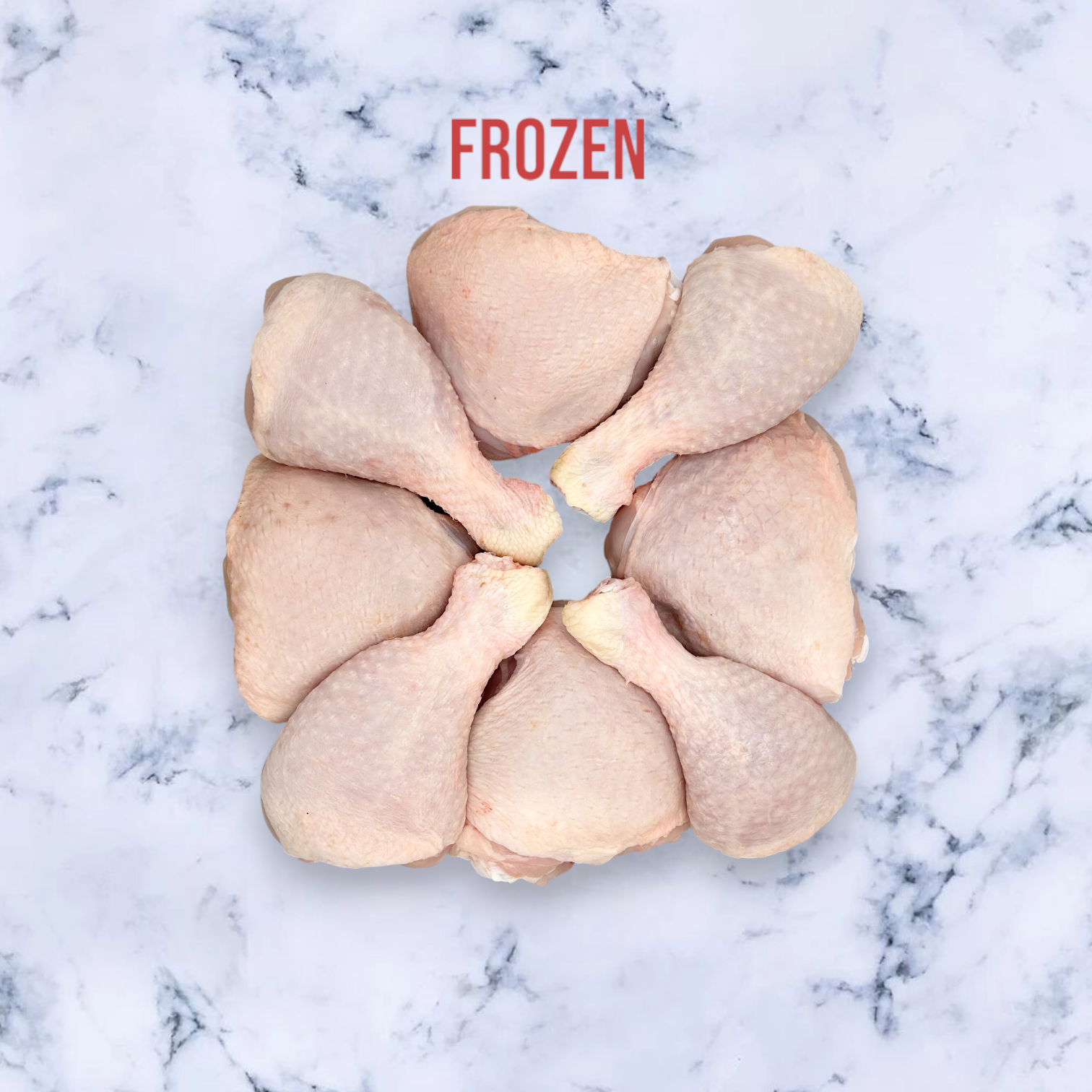 1 pack of Free Range 4 Chicken Thighs & 4 Drumsticks (FROZEN), Avg 950g