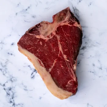 1 Grass Fed Free Range Beef T-Bone Steak, Avg 500g