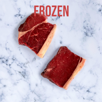 1 Frozen Grass Fed Free Range Beef Rump Steak, Avg 300g