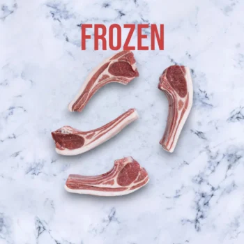 1 pack of Frozen Free Range Lamb Rib Chops, Avg 500g