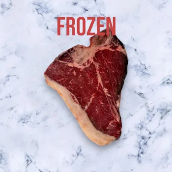 1 Grass Fed Free Range Beef T-Bone Steak (Frozen), Avg 500g