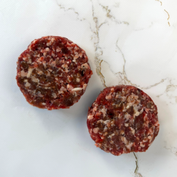 1 pack of 2 Dry Aged Beef Steak Burgers, Avg 400g