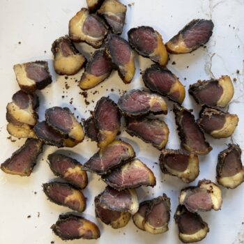 1 pack of Free Range Geelvet Beef Biltong, Avg 500g